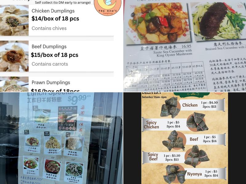 Han's Dumpling Kitchen Menu