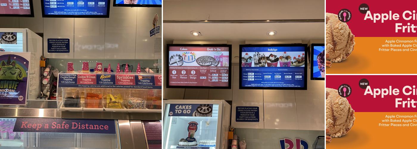 Baskin-Robbins Menu