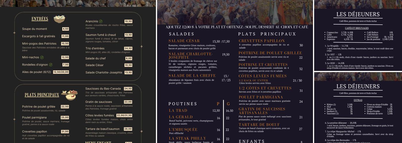 Chez Nelson Menu