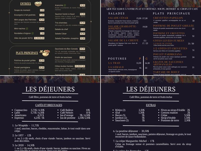 Chez Nelson Menu