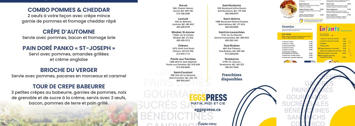 Eggspress Menu