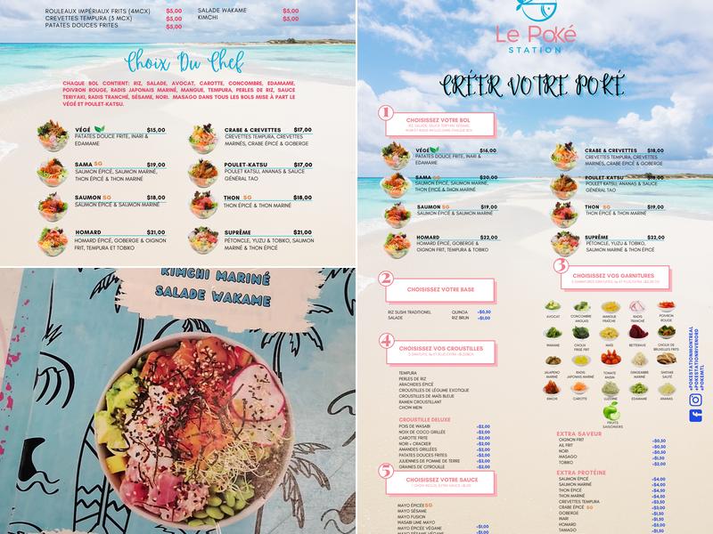 Poke Station Ste-Thérèse Menu