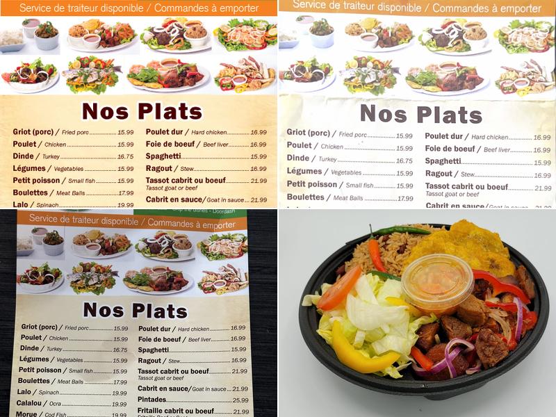 Restaurant Le goût du Sud Menu