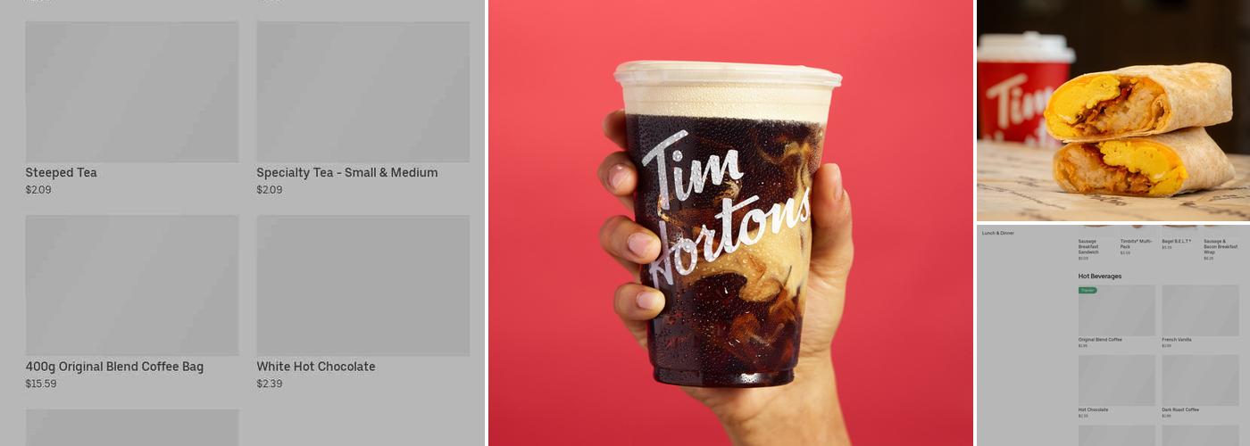 Tim Hortons Menu
