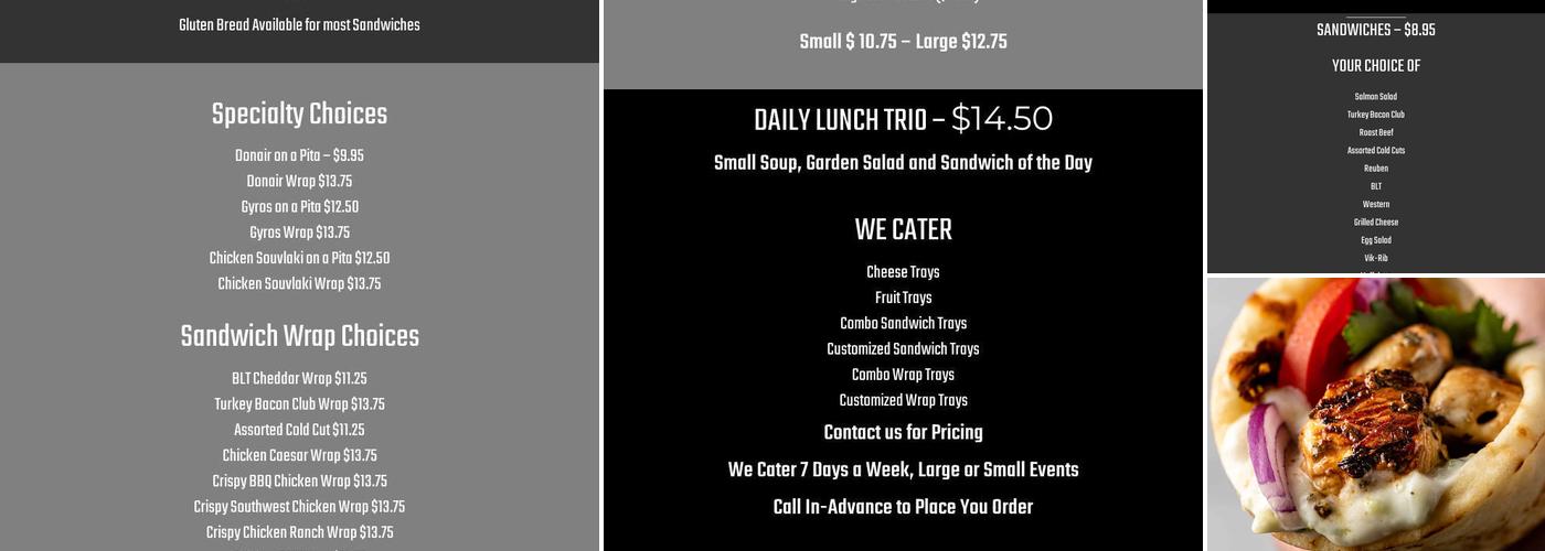 Vicks Corner Deli Menu