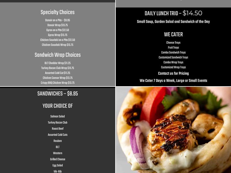 Vicks Corner Deli Menu