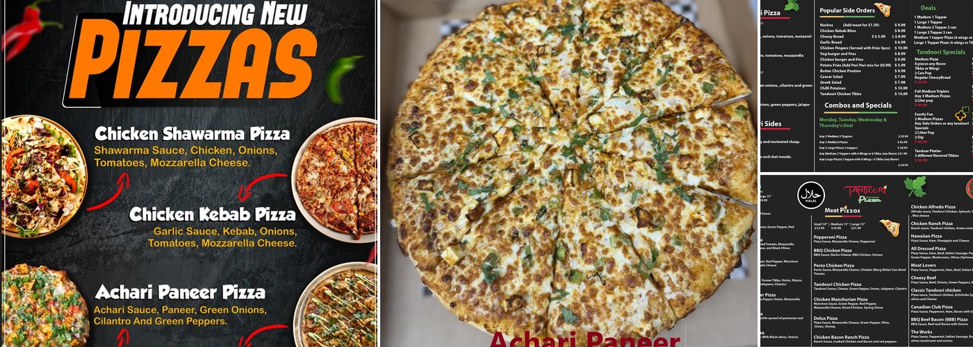 Tandoori Express Pizza Menu