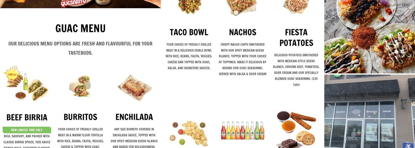 GUAC Mexi Grill Menu