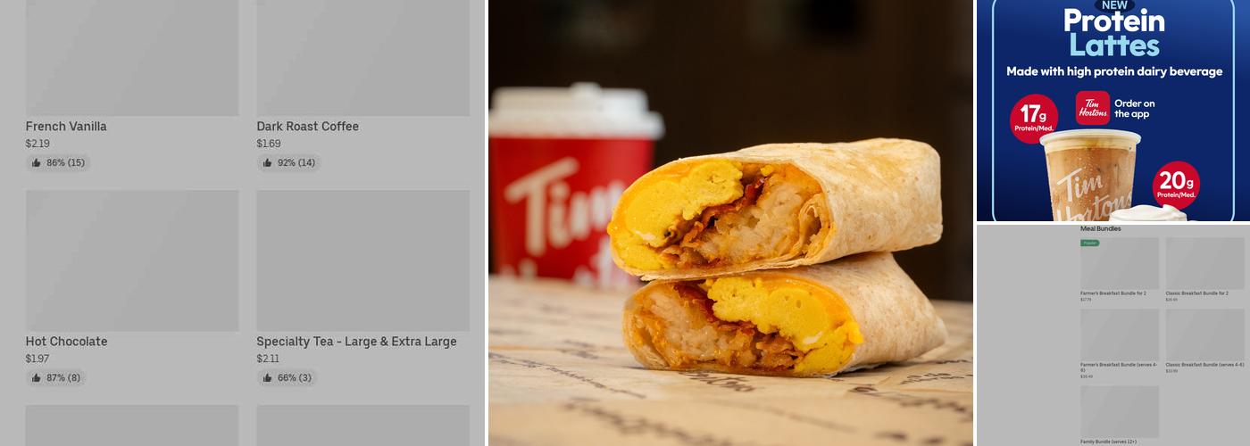 Tim Hortons Menu