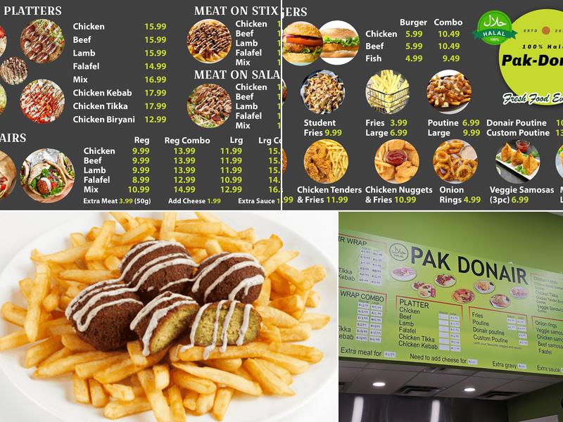 PAK DONAIR Menu