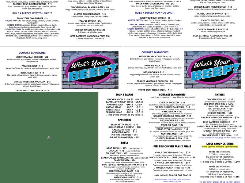 Nova Grillhouse Menu
