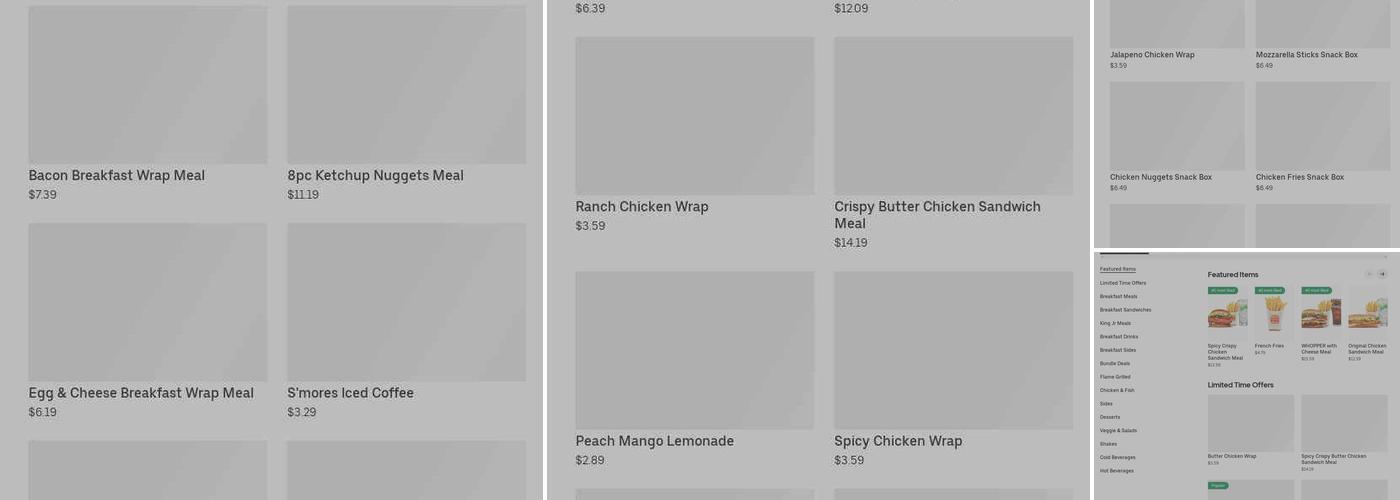 Burger King Menu