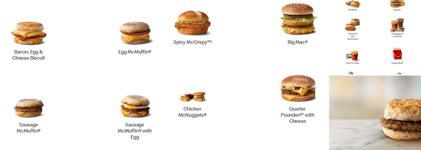McDonald's Menu