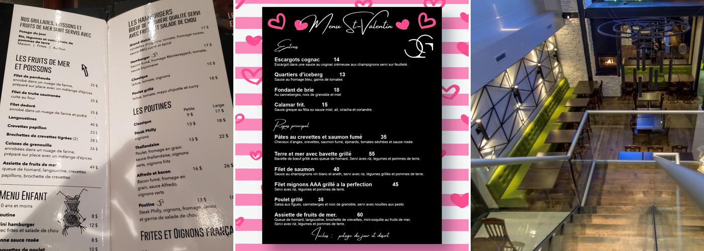 Le Quartier Général resto-bar Menu