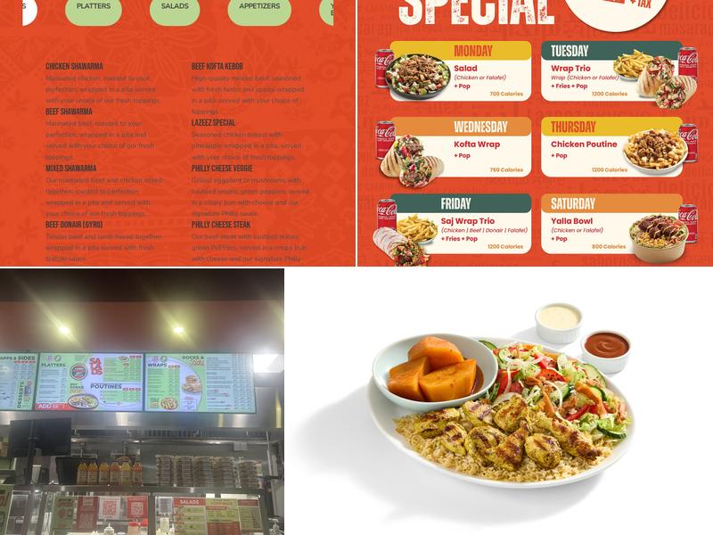 Lazeez Shawarma Menu