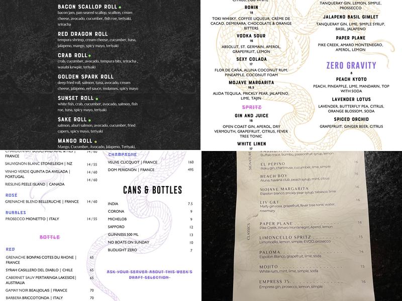 LIV Menu