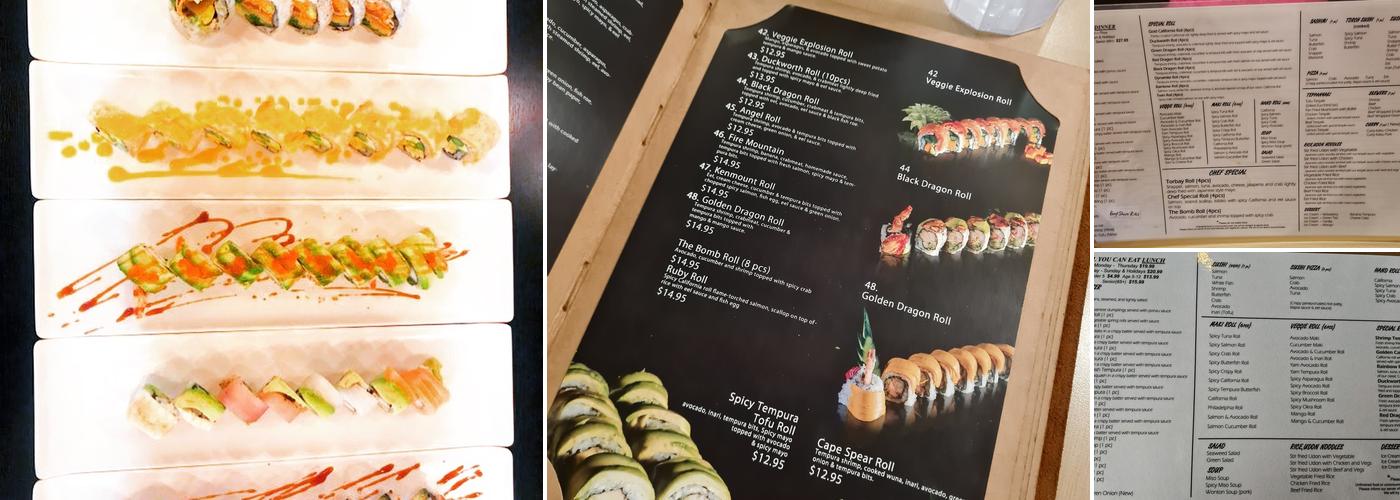 Sun Sushi Menu