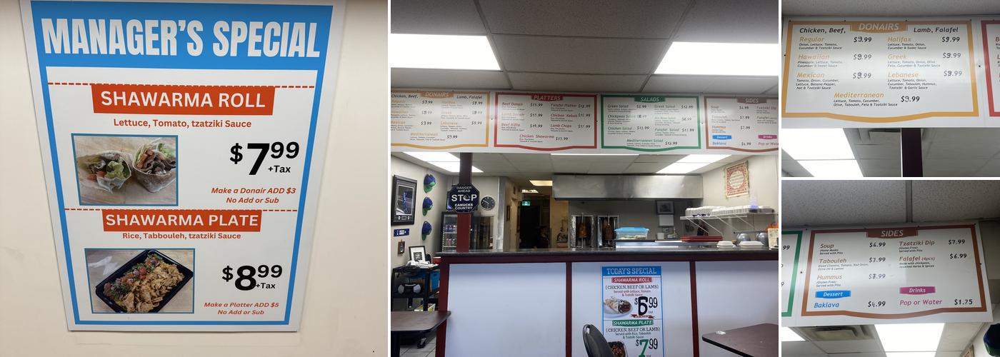 Sofi's Mediterranean Grill Menu