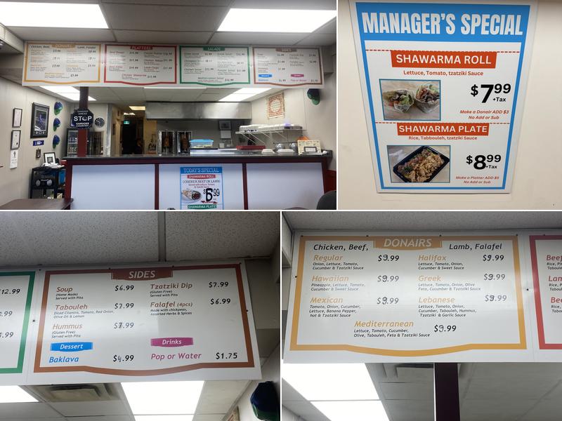 Sofi's Mediterranean Grill Menu