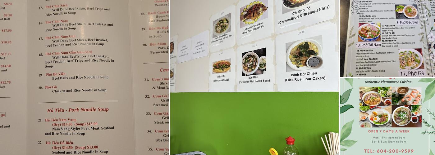 Phở Queen Menu