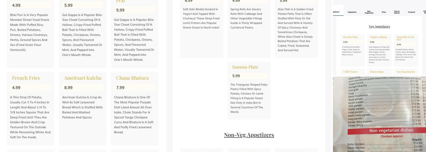 Basant Sweets & Restaurant Menu