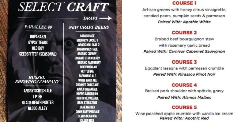 Power Plant Greens Menu