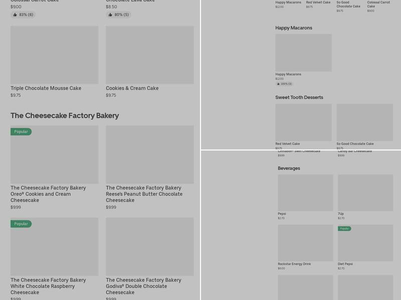 Happy Macaron Menu