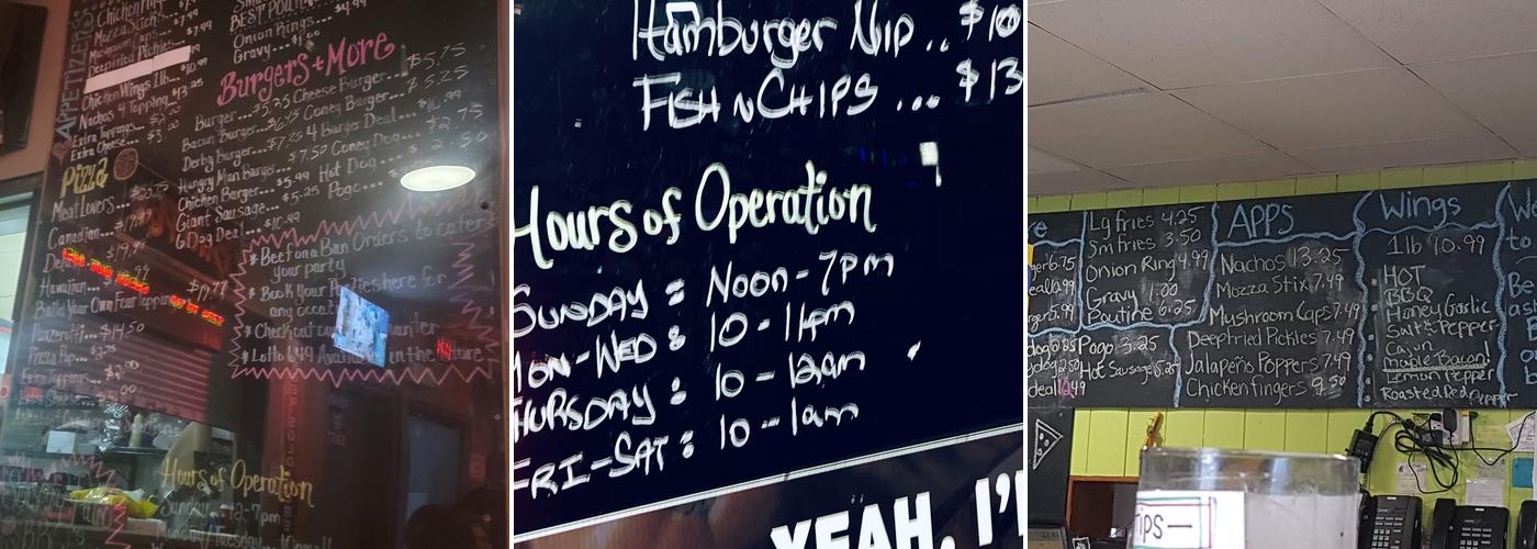 Wayland Bar & Grill Menu