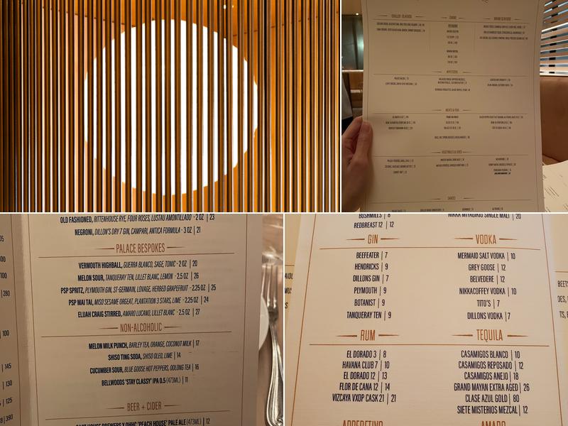 Prime Seafood Palace Menu