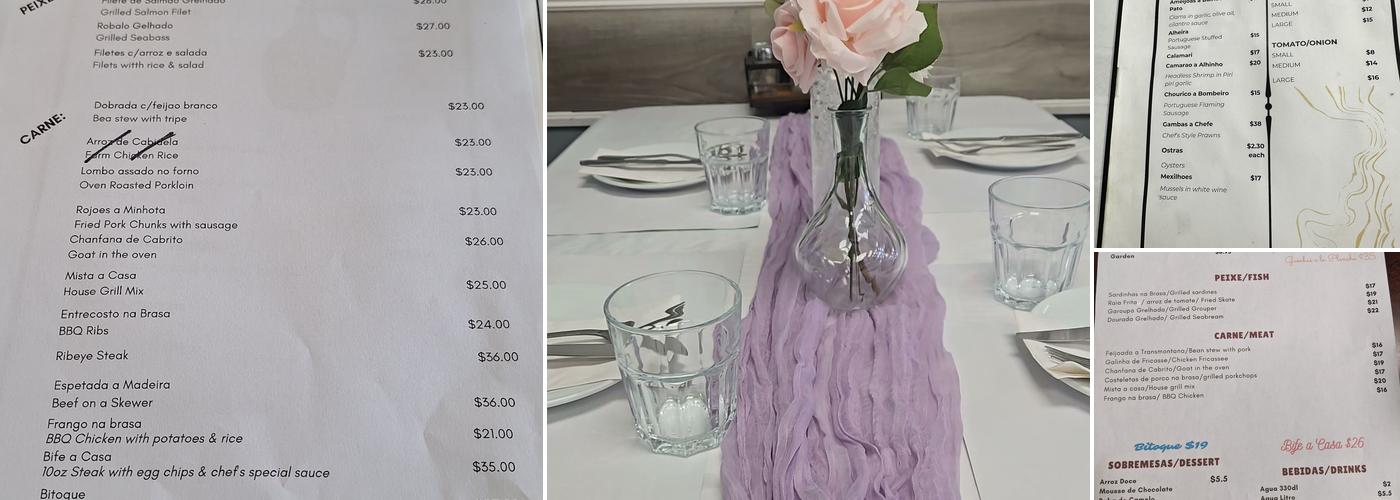 Vagueira Restaurant Menu