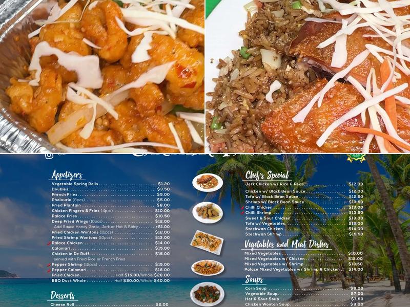 Caribbean Palace Menu
