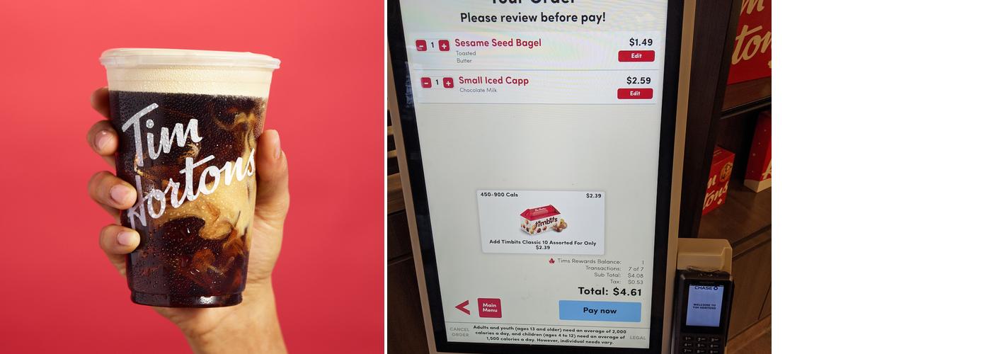 Tim Hortons Menu