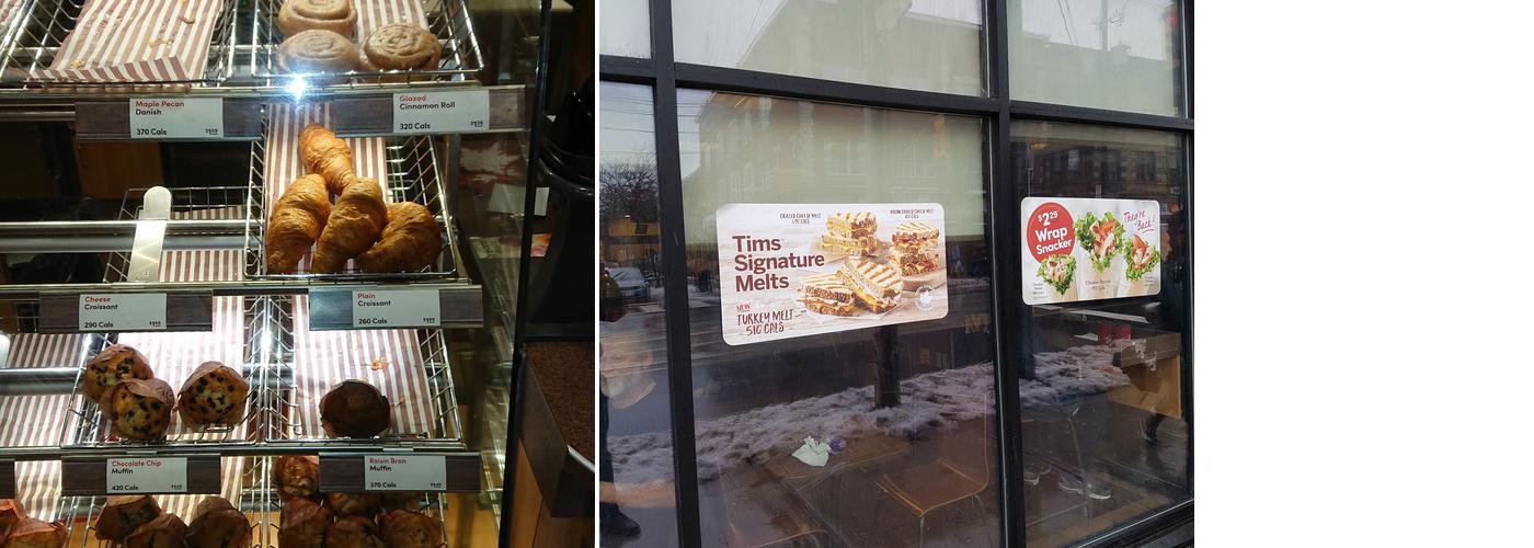 Tim Hortons Menu