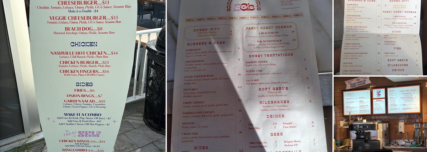 GG's Menu