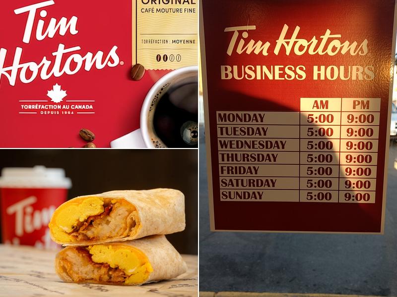Tim Hortons Menu