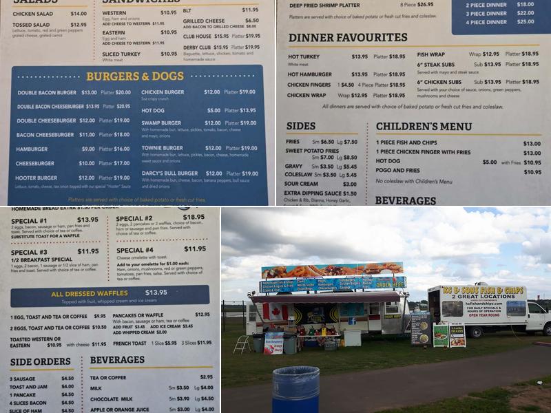 K C & Son's Fish & Chips Menu