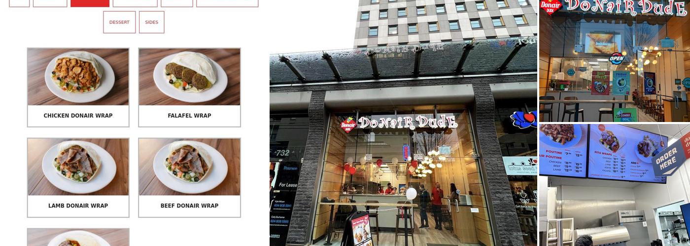 Donair Dude W Broadway Menu
