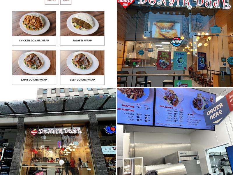 Donair Dude W Broadway Menu