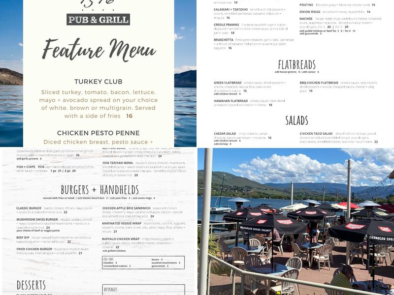 1516 Pub & Grill Menu
