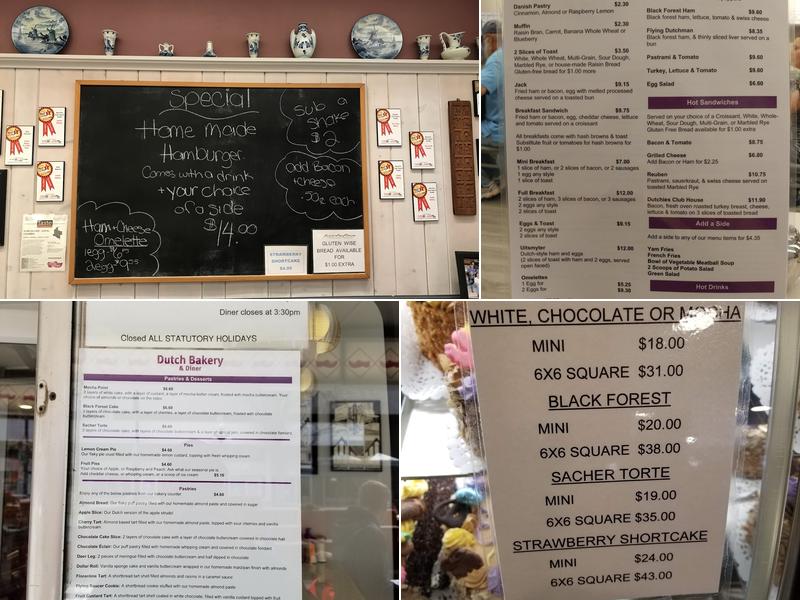 Dutch Bakery & Diner Menu