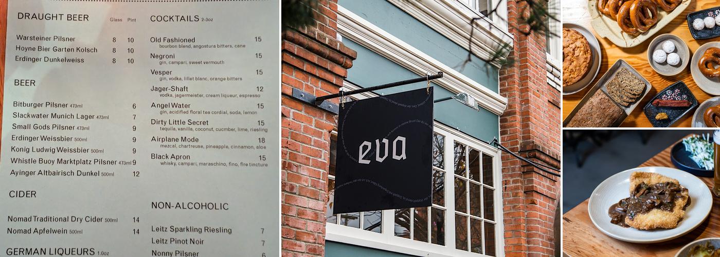 Eva Schnitzelhaus Menu