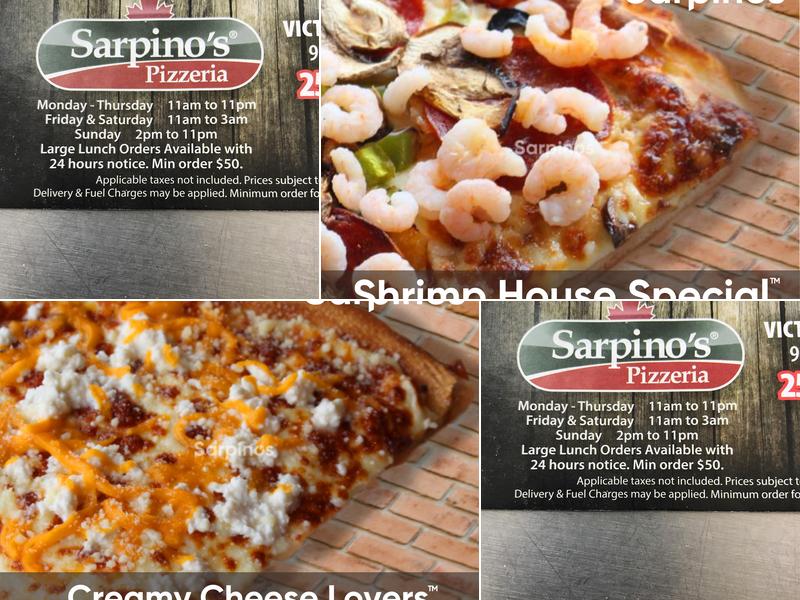 Sarpino's Pizzeria Esquimalt Menu