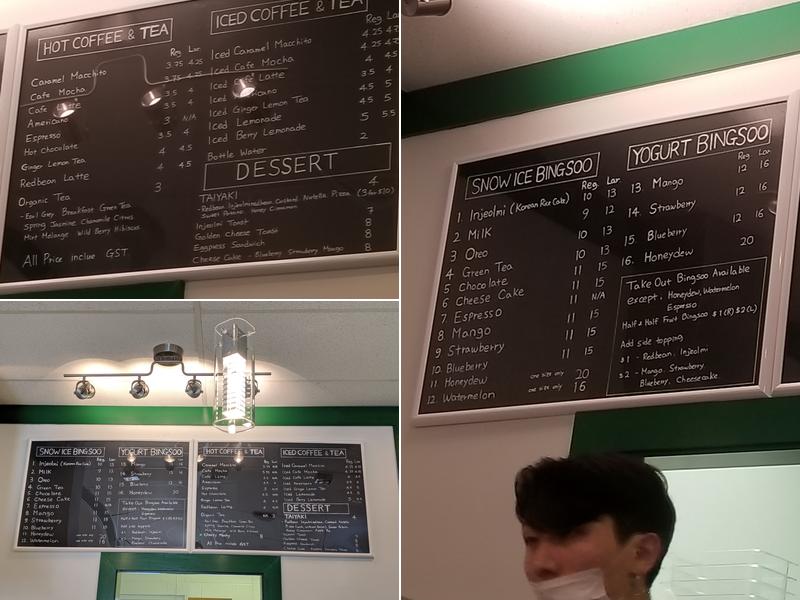 Snowy Village Victoria Menu