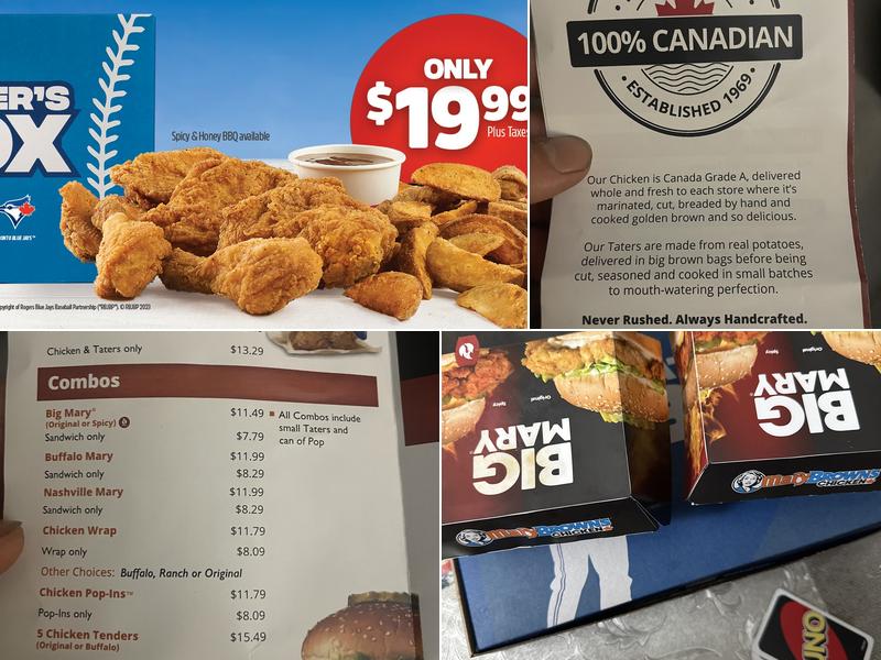 Mary Brown's Chicken Menu