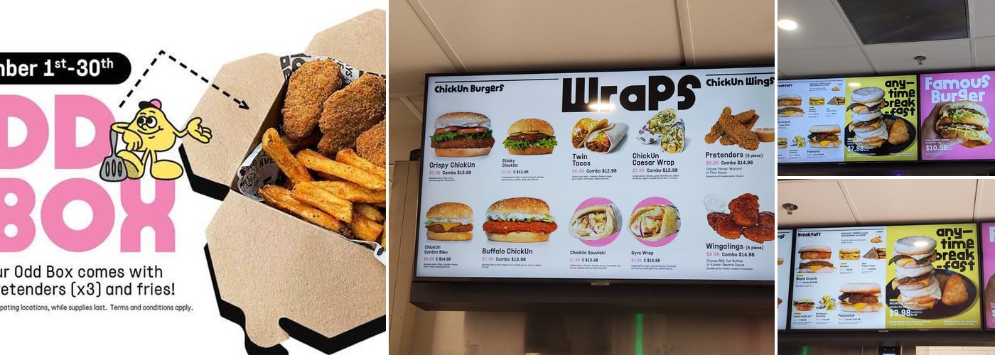 Odd Burger Menu