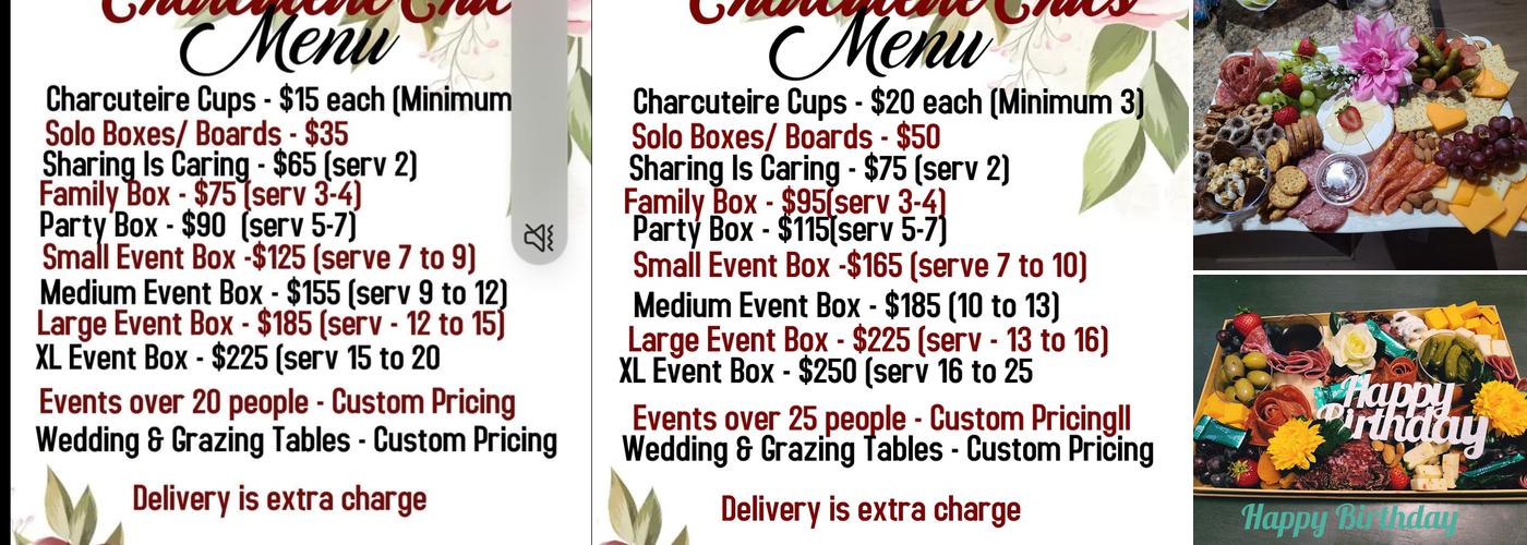 Charcuterie Chics Menu