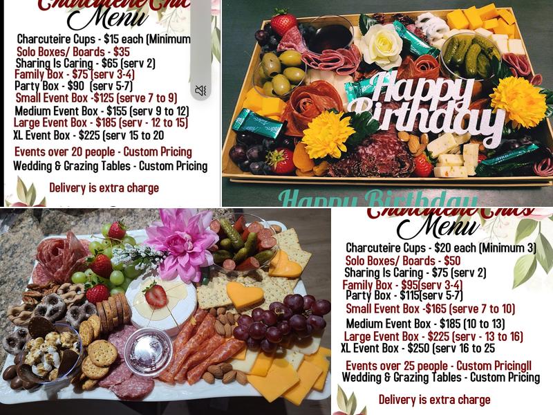 Charcuterie Chics Menu
