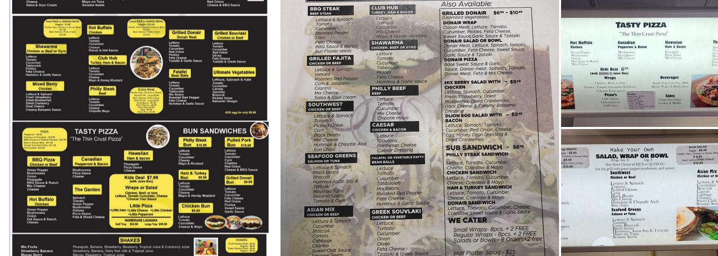 FRESHTIA Menu