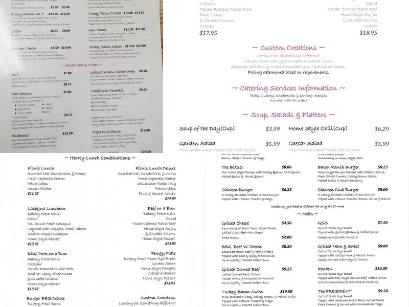 Dairy Maid & Deli Menu