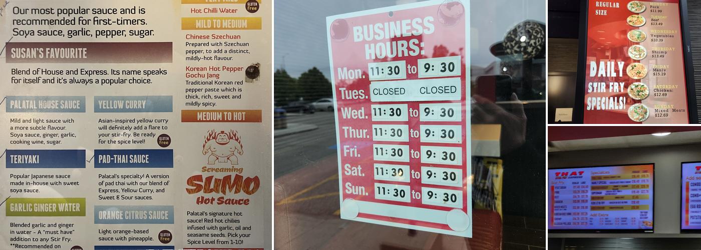 That Stir Fry Express Menu